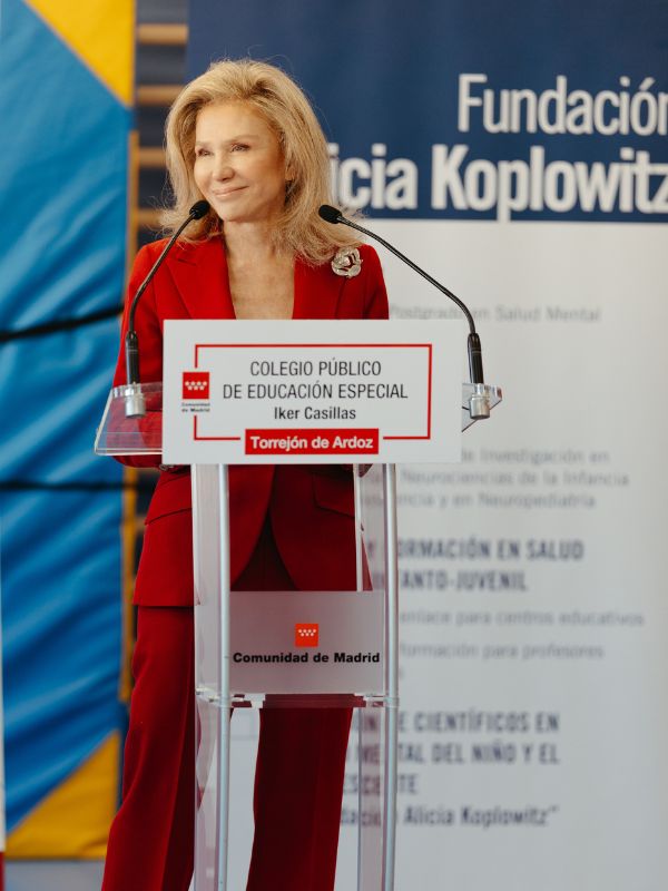 The Alicia Koplowitz Foundation in collaboration with the Community of Madrid announced the extension of the mental health care programme to 67 publicly funded special education centres.